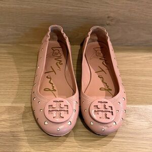 Tory Burch Pink Heart ballet Flats